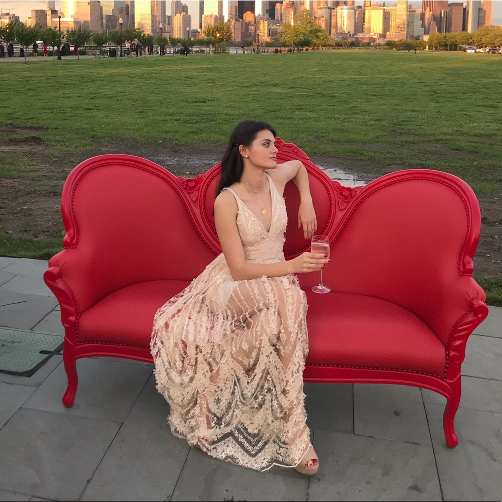 Beige gown